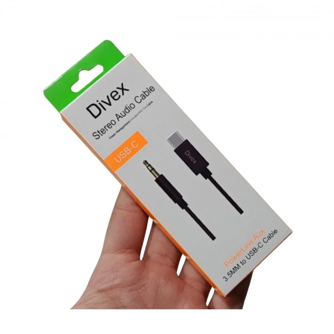 Type-C to 3.5mm Stereo Audio Aux Kablo 1m Siyah DA-162