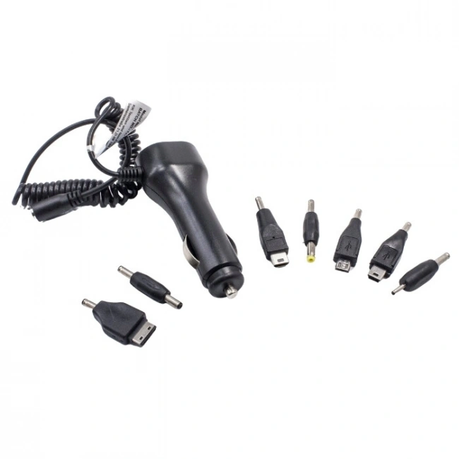 USB 5V 1A Çok Fonksiyonlu Araç Çakmak Soketi - 7 Değiştirilebilir Uç