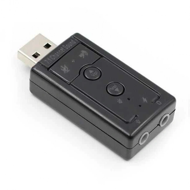 USB 7.1 Kanal Kulaklık + Mikrofon Ses Kartı