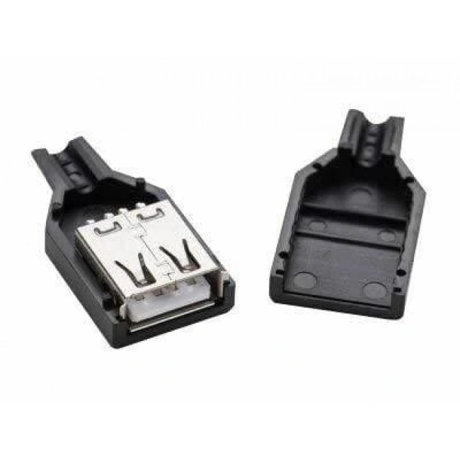 USB A Tipi Kılıflı Soket - Dişi