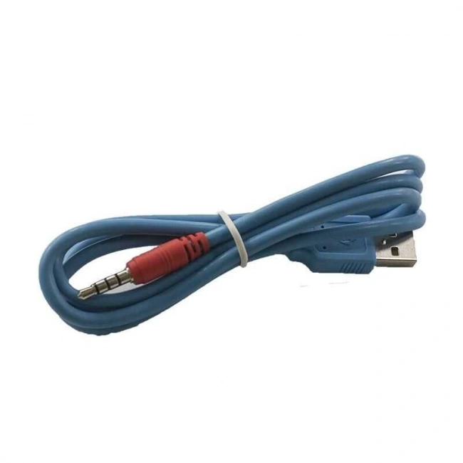 USB - Aux 3.5mm Stereo Jack Kablo 4 Boğum 1 Metre