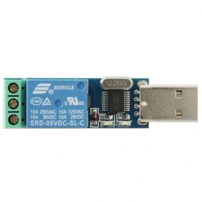 USB Röle Modülü 5V Tek Kanal LCUS-1
