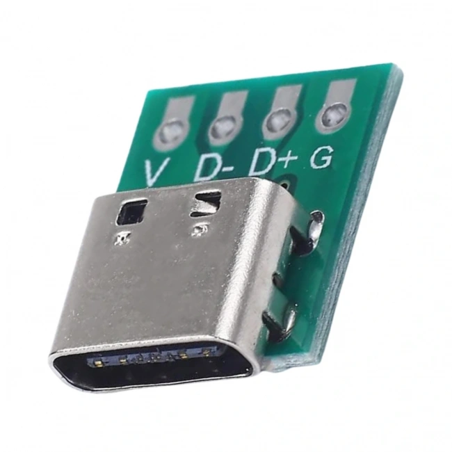 USB Type-C To 4 Pin DIP Çevirici - Type-C Modül Kartı