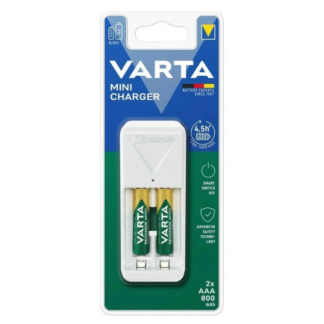 Varta 57656 Mini Pil Şarj Cihazı 2x800mAh (Pilli)