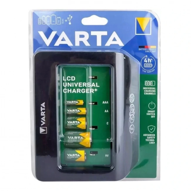 Varta 57688 LCD Universal USB Pil Şarj Cihazı