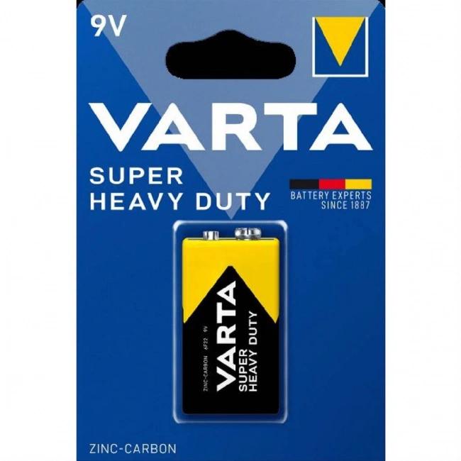 Varta Superlife Çinko Karbon 9V Pil Tekli Paket
