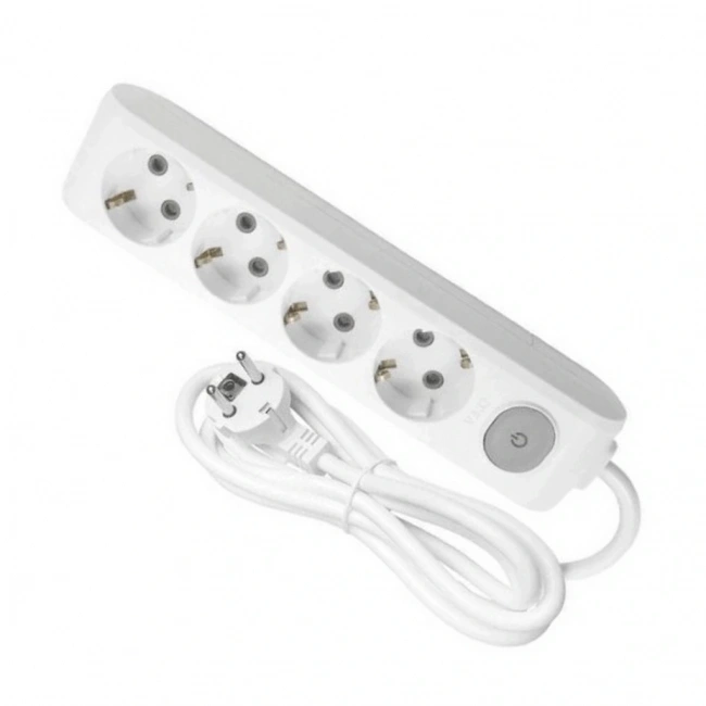 Viko Multi-Let Dörtlü Grup Priz Anahtarlı Topraklı Kablolu Çocuk Korumalı 2 Mt