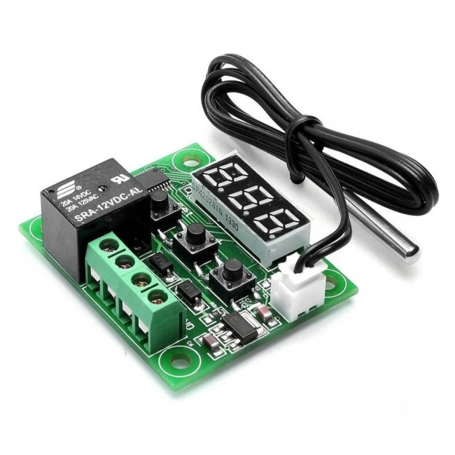 W1209 Röle Çıkışlı Dijital Termostat Kuluçka Akvaryum Sıcaklık Kontrol Kartı