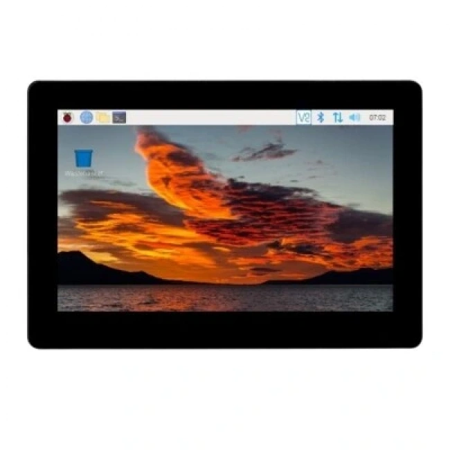 WaveShare 5 800x480 Dokunmatik Ekran - Raspberry Pi CM4 PoE Ethernet Genişletme