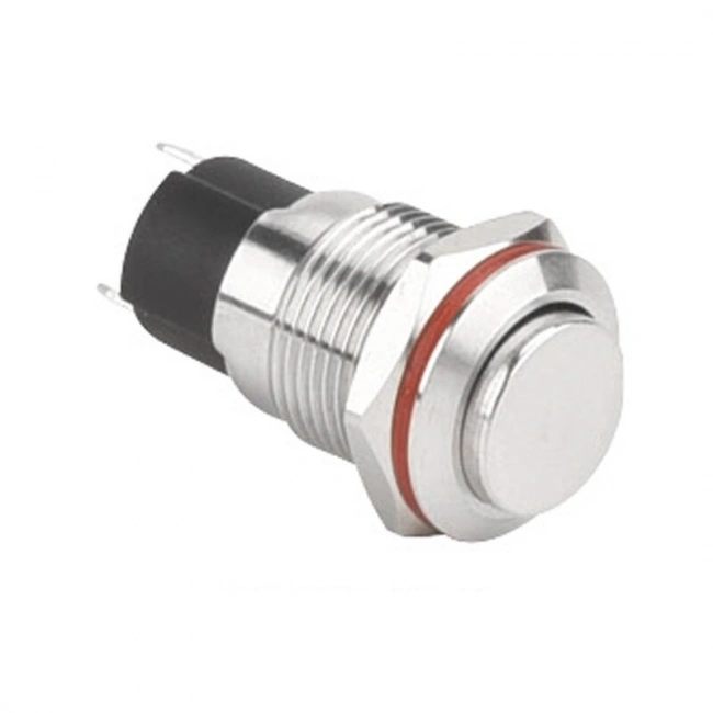 WD12A-G1 12mm Çıkık Yaylı Metal Buton