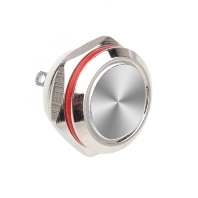 WD12C1-Pin-P1 12mm Düz Yaylı Metal Buton