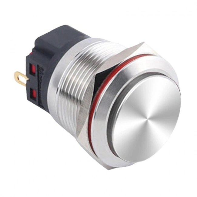 WD22B-G1Z 22mm Çıkık Anahtarlı Metal Buton