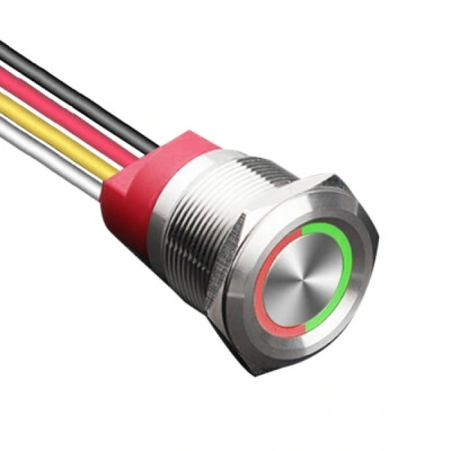 WD22T-P1-E 22mm Dokunmatik Touch Metal Buton - Çift Renk