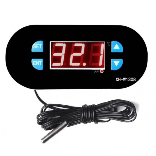 XH-W1308 Röle Çıkışlı Dijital Termostat 220V Sıcaklık Kontrol Cihazı 