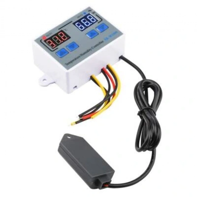 XK-W1099 12V Sıcaklık ve Nem Ölçer Ekranlı Röle Modülü - Termostat