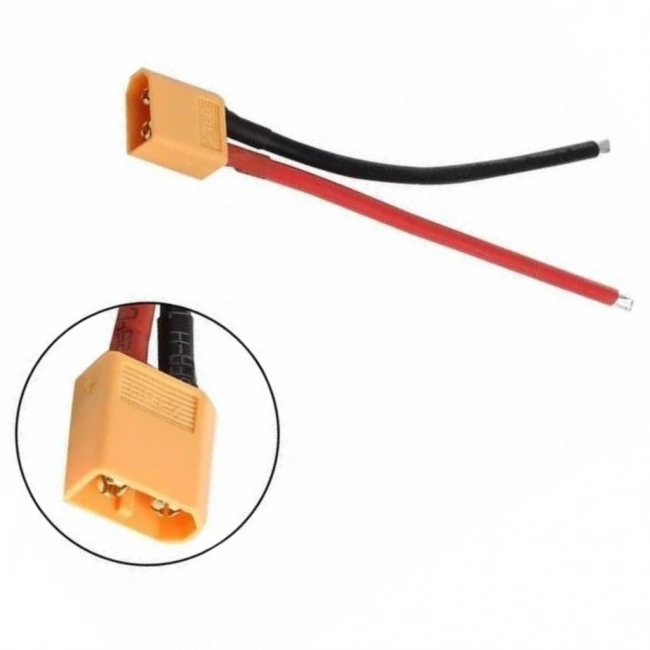 XT60 Erkek Lipo Pil Şarj Kablosu 10 cm