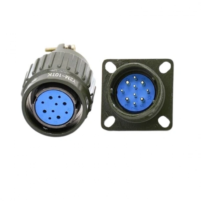 Y21M 10 Pin Askeri Tip Konnektör Takımı