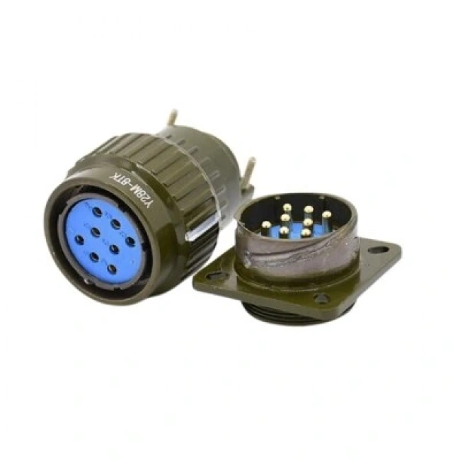 Y28M 10 Pin Askeri Tip Konnektör Takımı