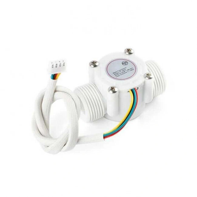 YF-S403 5-18V Sıcaklık Algılamalı Su Akış Sensörü Debimetre G3/4 1-30L/Dk