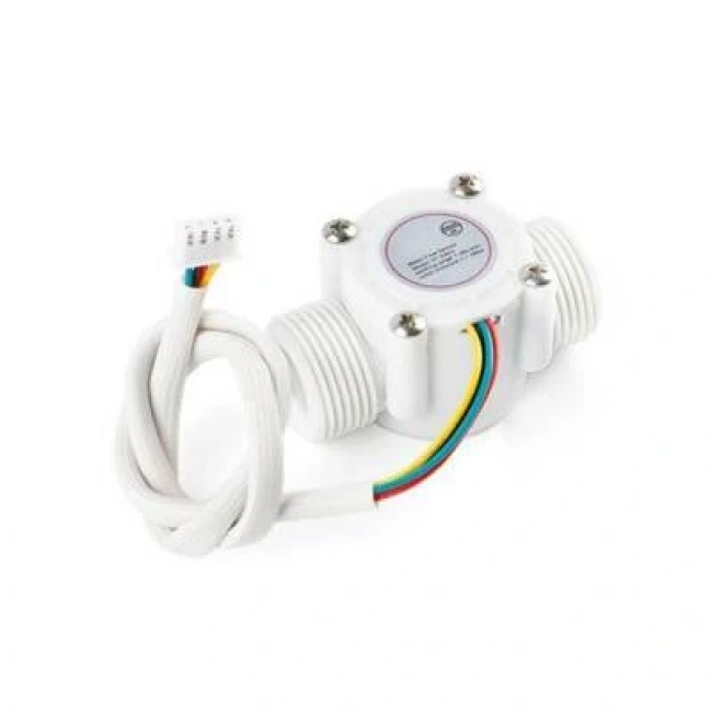 YF-S403 5-18V Sıcaklık Algılamalı Su Akış Sensörü Debimetre G3/4 1-30L/Dk