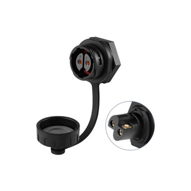 YM-20-J02SX-22-105A 2-Pin Su Geçirmez Konnektör - Dişi