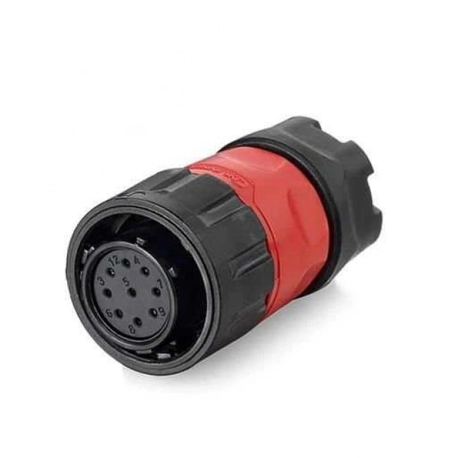 YM-20-J09PE-02-001 9-Pin Su Geçirmez Konnektör - Dişi