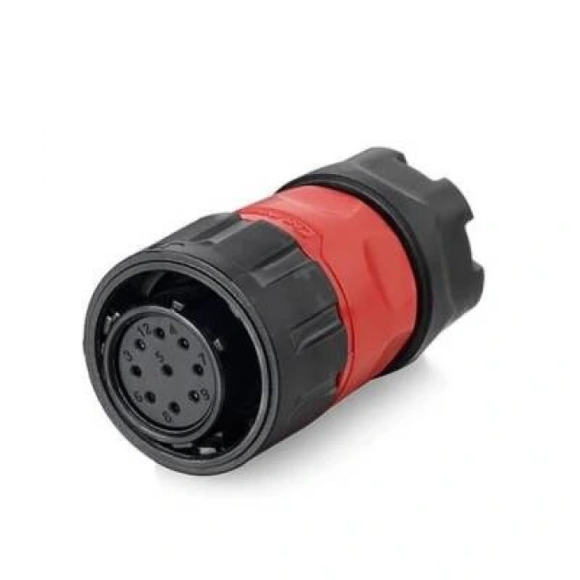 YM-20-J09PE-02-001 9-Pin Su Geçirmez Konnektör - Dişi