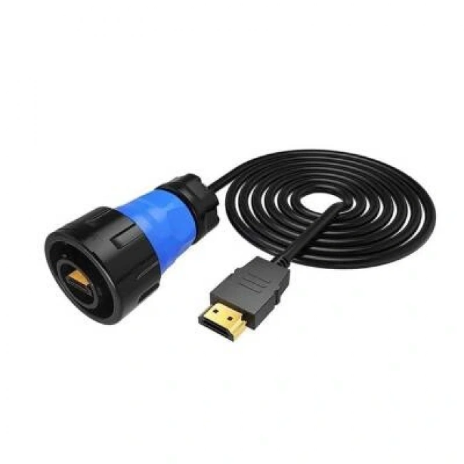 YM24-HDMI-MP-MP-3M-001 Su Geçirmez HDMI Konnektör - Erkek