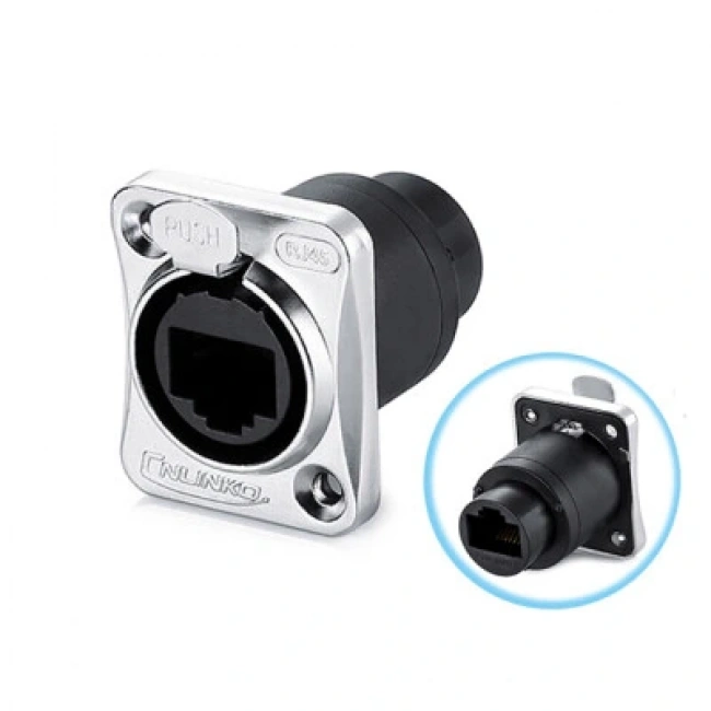 YT-RJ45-JSX-18-001 Su Geçirmez Ethernet Konnektörü - Dişi