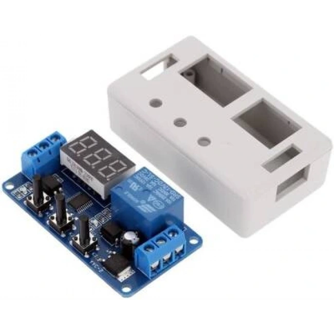 Zaman Ayarlı Röle Modülü 12V Koruma Kutulu