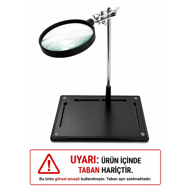 ZD-11P 3X OD90mm Büyüteçli Yardımcı El Mercek Aparatı - Tabansız