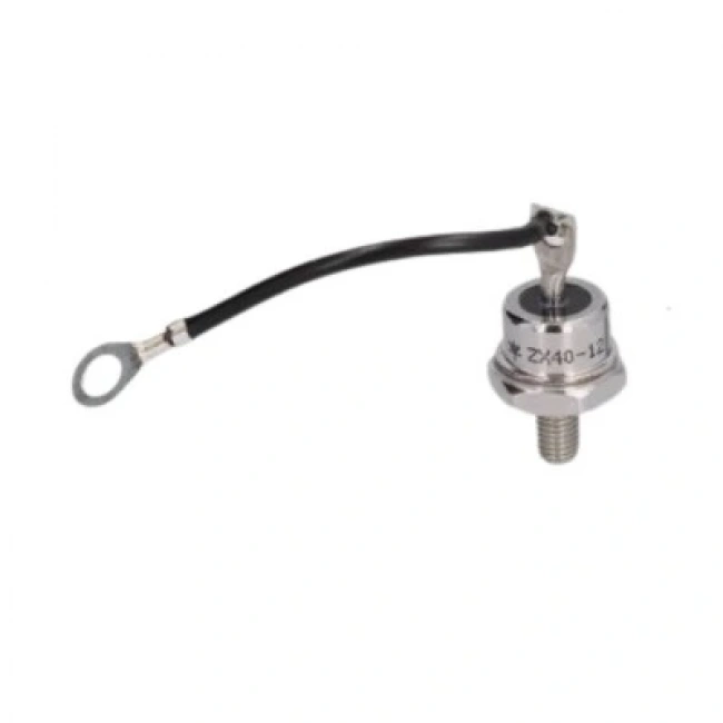 ZX40-12 40A 1200V Kablolu Bakır Metal Vidalı Diyot - Katot