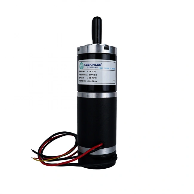 ZYT52RA 24V 30Rpm Planet Redüktörlü Encoderli Motor