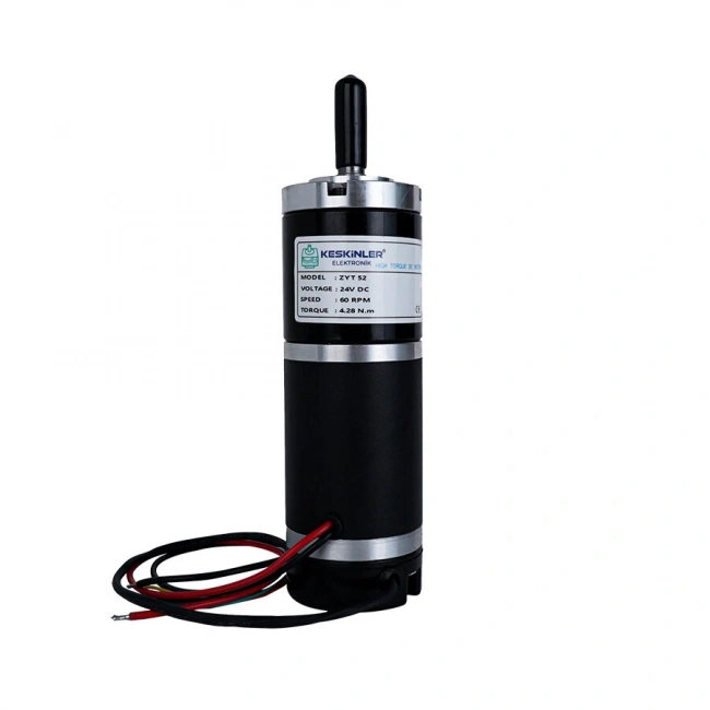 ZYT52RA 24V 60Rpm Planet Redüktörlü Encoderli Motor