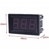 0.56 inç LED ekran 2 Kablo DC 4.5V-30V Voltmetre
