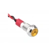 06L-P1 Metal Sinyal Lambası 6mm 12-24V Kablolu Sarı
