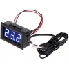 12V Termometre Su Geçirmez Sıcaklık Sensörü - Mavi