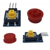 12x12mm Push Buton Switch Modül Kırmızı Kapak 1 Adet
