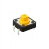 12x12x7.3mm 4 Pinli Sarı Push Buton - Tact Switch
