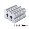 15x1.5mm Neodyum Güçlü Mıknatıs - Neodim Magnet