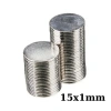 15x1mm Neodyum Güçlü Mıknatıs - Neodim Magnet