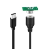 2-Pin 10mm Kablolu PCBli Pogo Pin Manyetik Konnektör Takımı - Type-C Soketli