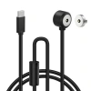 2-Pin 15mm 90C Kablolu Pogo Pin Manyetik Konnektör Takımı - Type-C Soketli