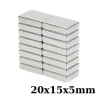 20x15x5mm Neodyum Güçlü Mıknatıs - Neodim Magnet
