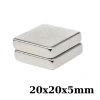 20x20x5mm Neodyum Güçlü Mıknatıs - Neodim Magnet