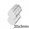 20X3mm Neodyum Güçlü Mıknatıs - Neodim Magnet