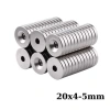 20x4-5mm Havşa Delikli Neodyum Güçlü Mıknatıs - Neodim Magnet