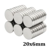 20x6mm Neodyum Güçlü Mıknatıs - Neodim Magnet