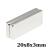 20x8x3mm Neodyum Güçlü Mıknatıs - Neodim Magnet