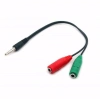 3.5mm Aux Kulaklık-Mikrofon Ayırıcı Kablo